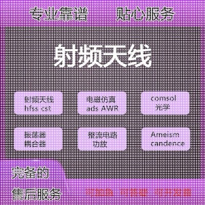 代做CST/ADS/FEKO/HFSS仿真天线设计超表面滤波器射频电路优化