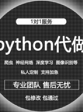 python编程代做深度机器学习接单辅导神经网络 爬虫代写代码调试