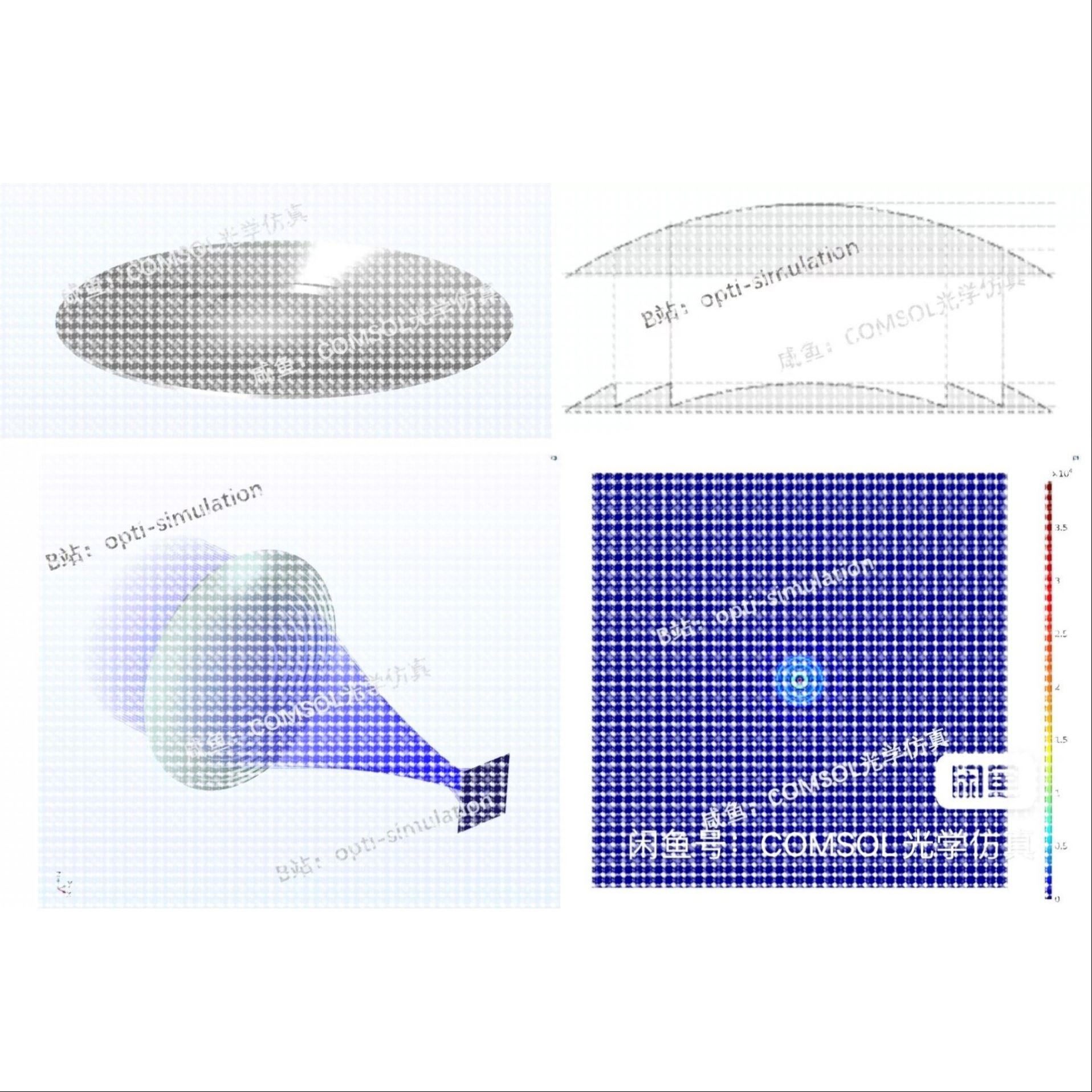 COMSOL几何光学菲涅尔透镜设计与仿真物理模型