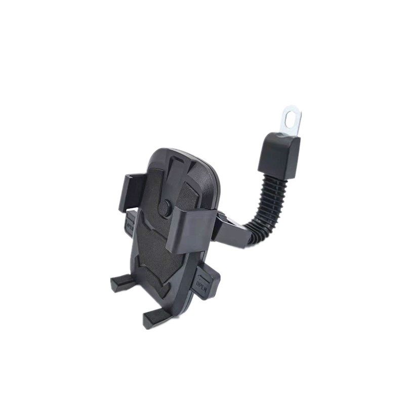 摩托车电动车后视镜手机支架骑行旋转自动锁导航手机支架