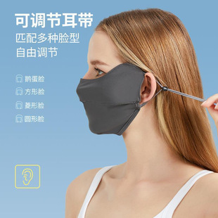 冰丝防晒口罩女高颜值百搭立体防紫外线网红款 夏季 透气护眼角面罩