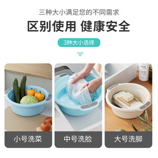 塑料水盆家用大號(hào)盆子加厚洗衣衣服洗腳小嬰兒學(xué)生洗菜宿舍