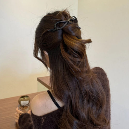 韩国网红博主同款豹纹皮质结扭扭夹女秋冬高级感后脑勺盘发夹