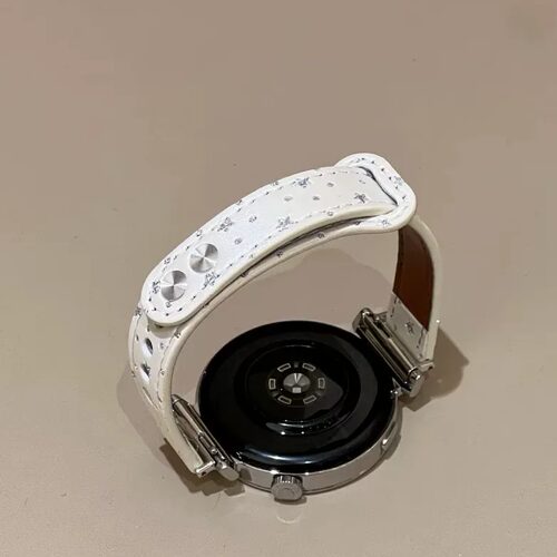 适用华为GT7韩系碎闪星星细款皮质双钉扣GT6表带Watch54华为GT5gt4创意女FIT5/FIT4Pro气质GT3gt2GT1百搭高级