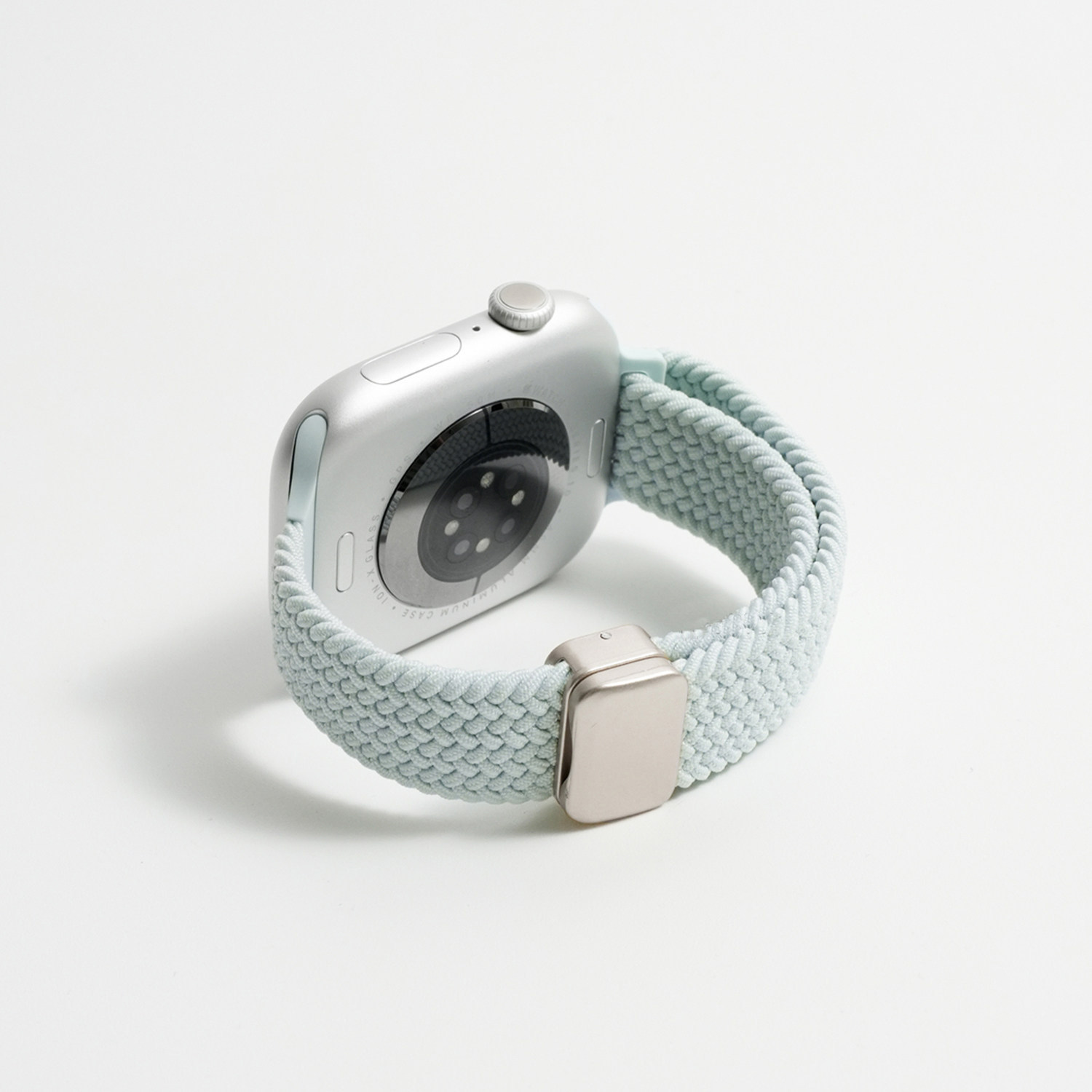 适用iWatchS12新款尼龙弹力编织磁吸表带运动苹果S11手表柔软applewatchS10s9S876细款se3透气Ultra4智能通用