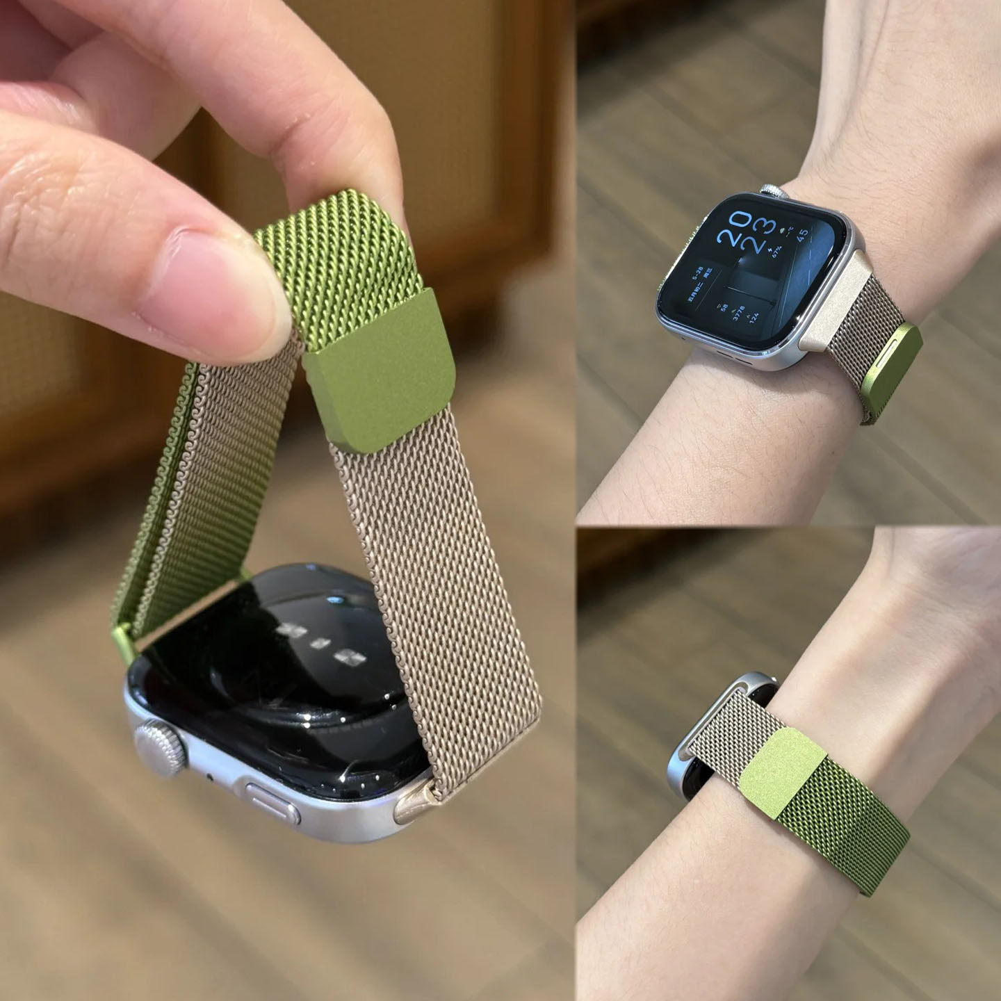 适用华为FIT4Pro新款Fit5手表一体金属米兰磁吸watchFit3表带小米9Pro表带8pro高级网带红米watch6/5夏天高级