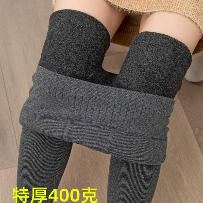 大码打底裤200斤不掉档胖mm竖条