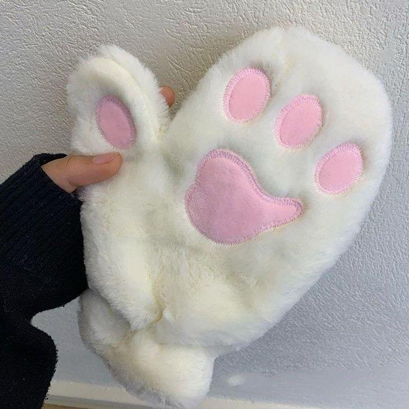 韩版可爱软萌毛茸茸猫服饰二件套