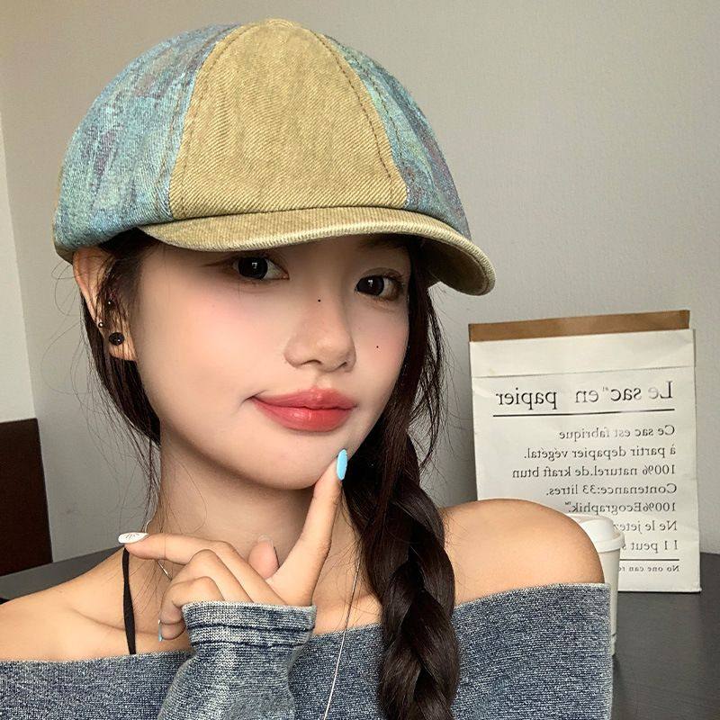 日系复古牛仔八角帽女春夏季大头围鸭舌前进帽子显脸小反戴贝雷帽,服饰配件/皮带/帽子/围巾,帽子,淘宝优惠券,粉丝福利购,淘宝优惠卷