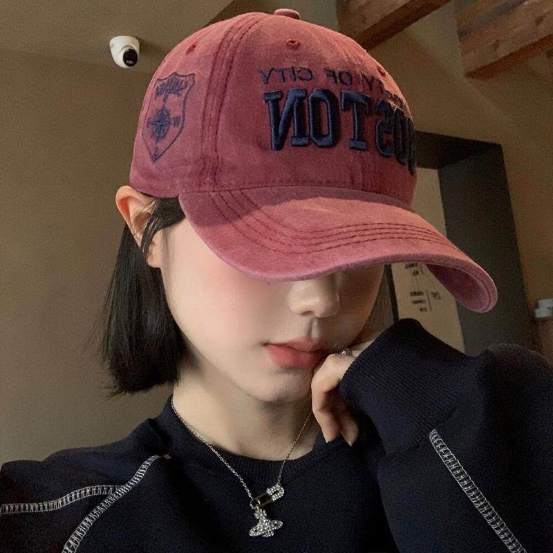 美式复古棒球帽女春夏季韩版刺绣百搭显脸小宽帽檐鸭舌帽子大头围,服饰配件/皮带/帽子/围巾,帽子,淘宝优惠券,粉丝福利购,淘宝优惠卷