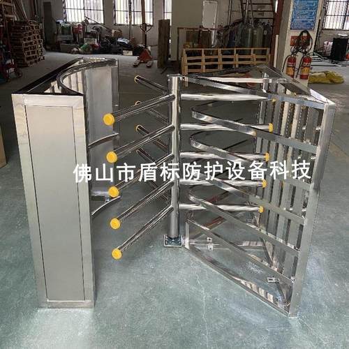 超市手推单向矩形旋转通道门 单项栅栏不锈钢旋转门 源头工厂发货