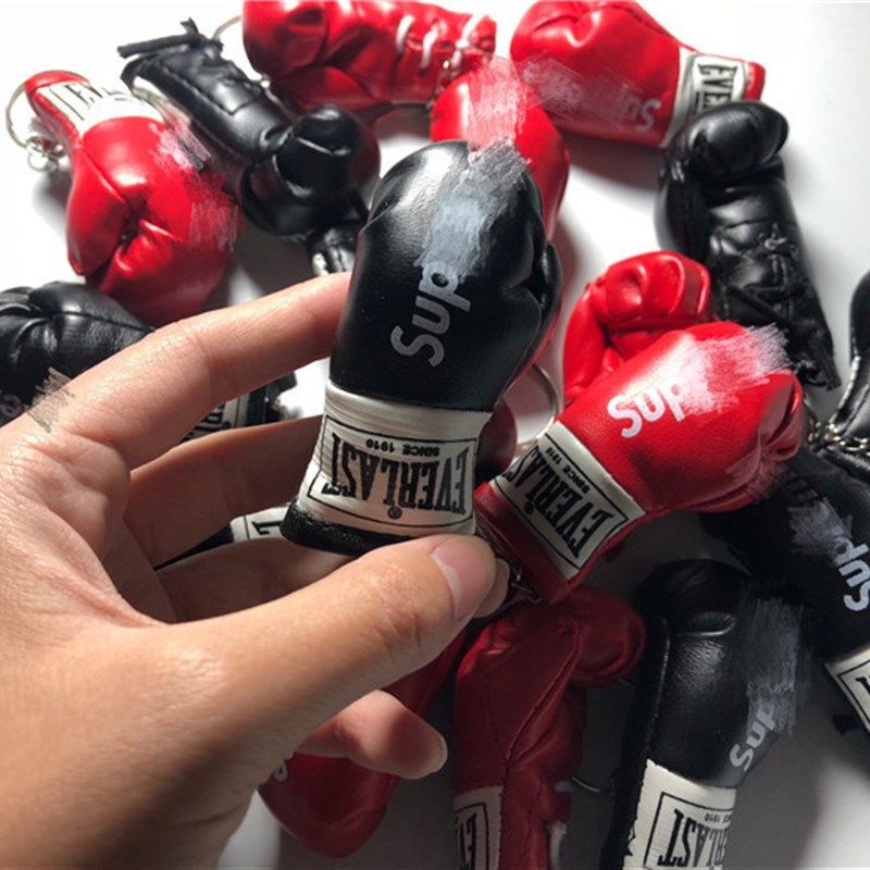 包邮sup拳击手套造型钥匙扣背包挂件吊坠装饰品小玩意儿挂件配饰