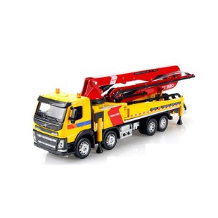 彩珀成真1:50合金工程运输挖掘压路机搅拌土泵装卸铲车模型玩具男