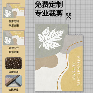 轻奢高级感地垫入户门垫家用卧室客厅地毯大门口玄关脚垫床边垫子