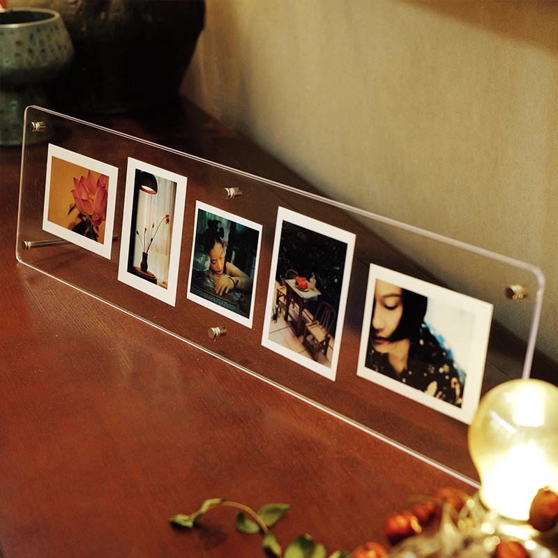 亚克力高透相框拍立得相片展示架洗照片做成相框海报装裱可定制