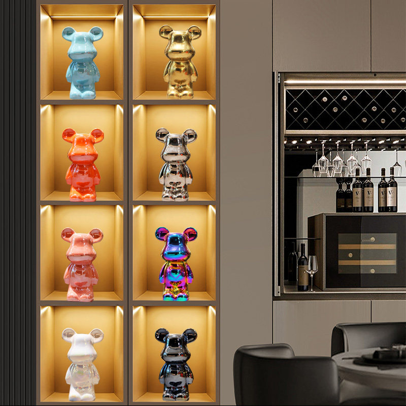 摆件暴力熊摆件家居客厅轻奢