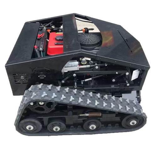 履带小型割草机遥控自走式碎草机农用大棚果园小型割草机60旋转