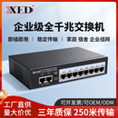 XED标准POE交换机百兆千兆4口6口8口16口24口48V国标光纤网线供电模块光口工业交换器摄像头监控专用扩展转换