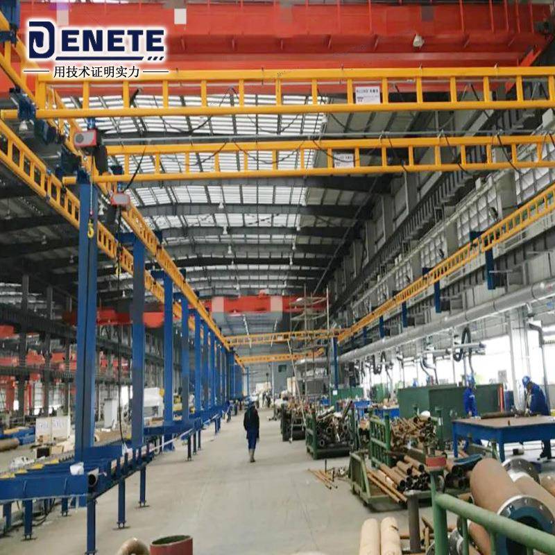 高博轨道刚性起重工作单元单梁工位吊125kg250kg起重机