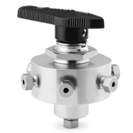 SwagelokSS-43Z6FS2不锈钢7通球阀0.07Cv1/8 in.内螺纹卡套管接头