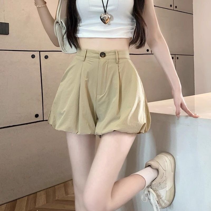 衣服女款春季花苞2026西装短裤夏季薄款新款小个子高腰显瘦宽松休