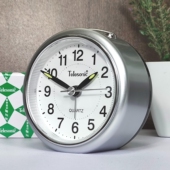 天王星闹钟钟表静音简约现代床头卧室夜光灯男女学生用多功能时钟