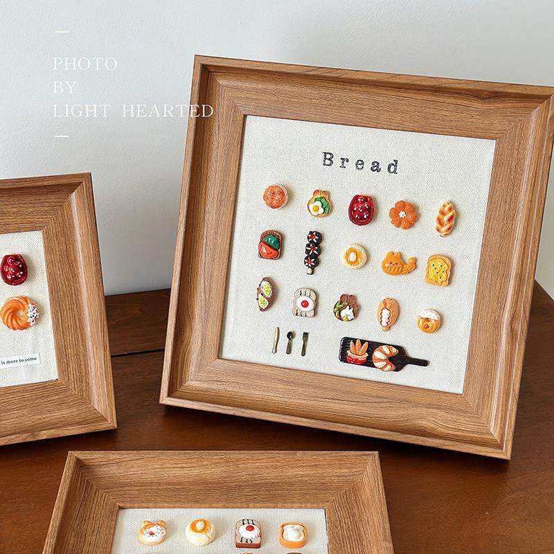 微缩食玩面包贴画相框摆件软装diy材料包创意生日5母亲20节日礼物,家居饰品,桌面摆台画,淘宝优惠券,粉丝福利购,淘宝优惠卷