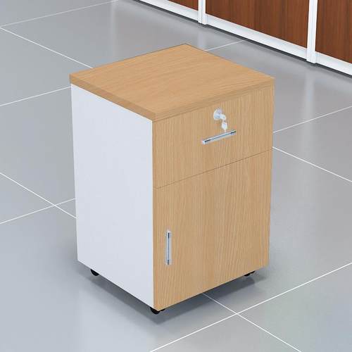 办公桌文件柜办公室柜子档案柜矮柜落地式柜资料柜三抽屉床头柜