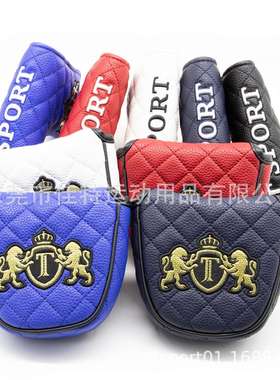 工厂现货高尔夫球杆套经典款JT SPORT一字推杆套半圆磁铁PUTTER