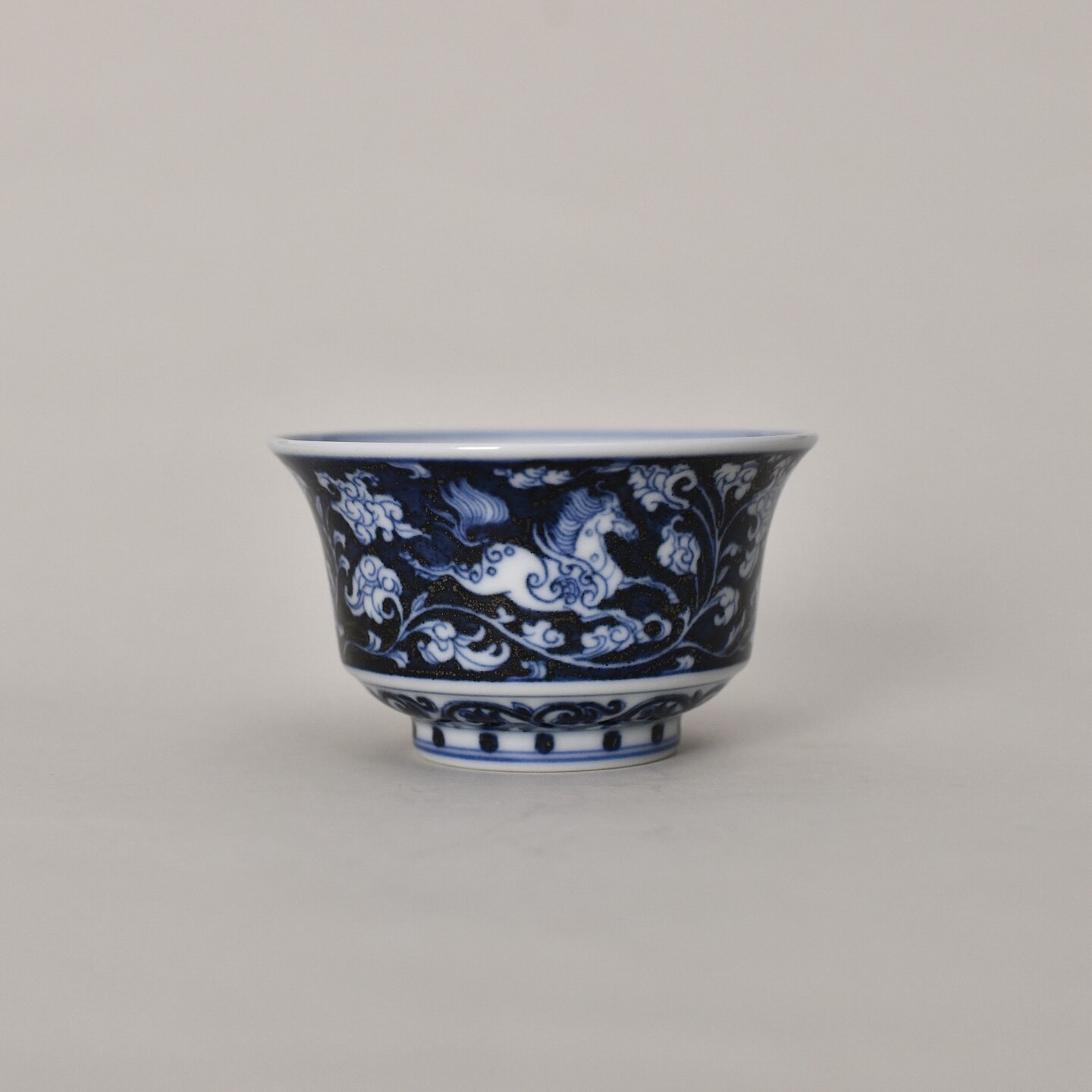 春风祥玉邹俊青花唐云天马马蹄杯图片