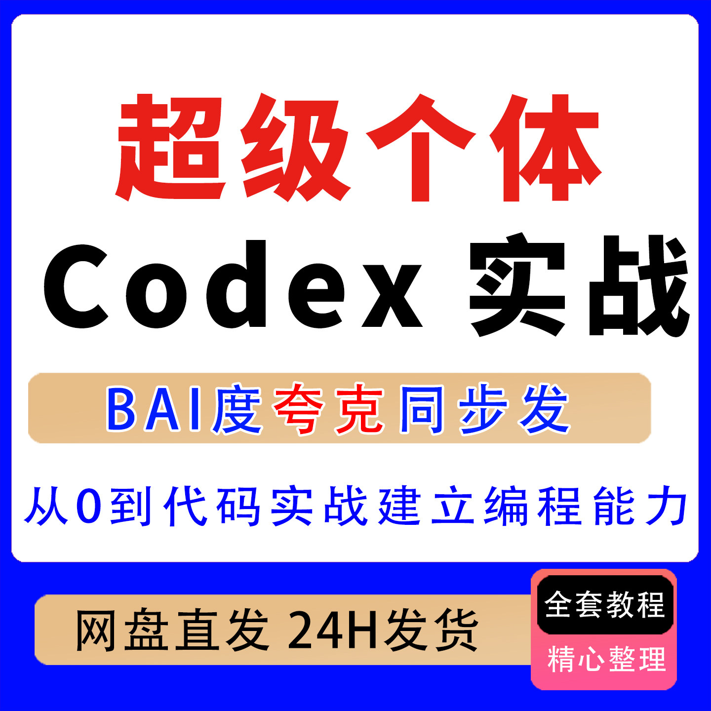 超级个体零基础Codex实战课从零基础到代码实战建立AI编程能力图片