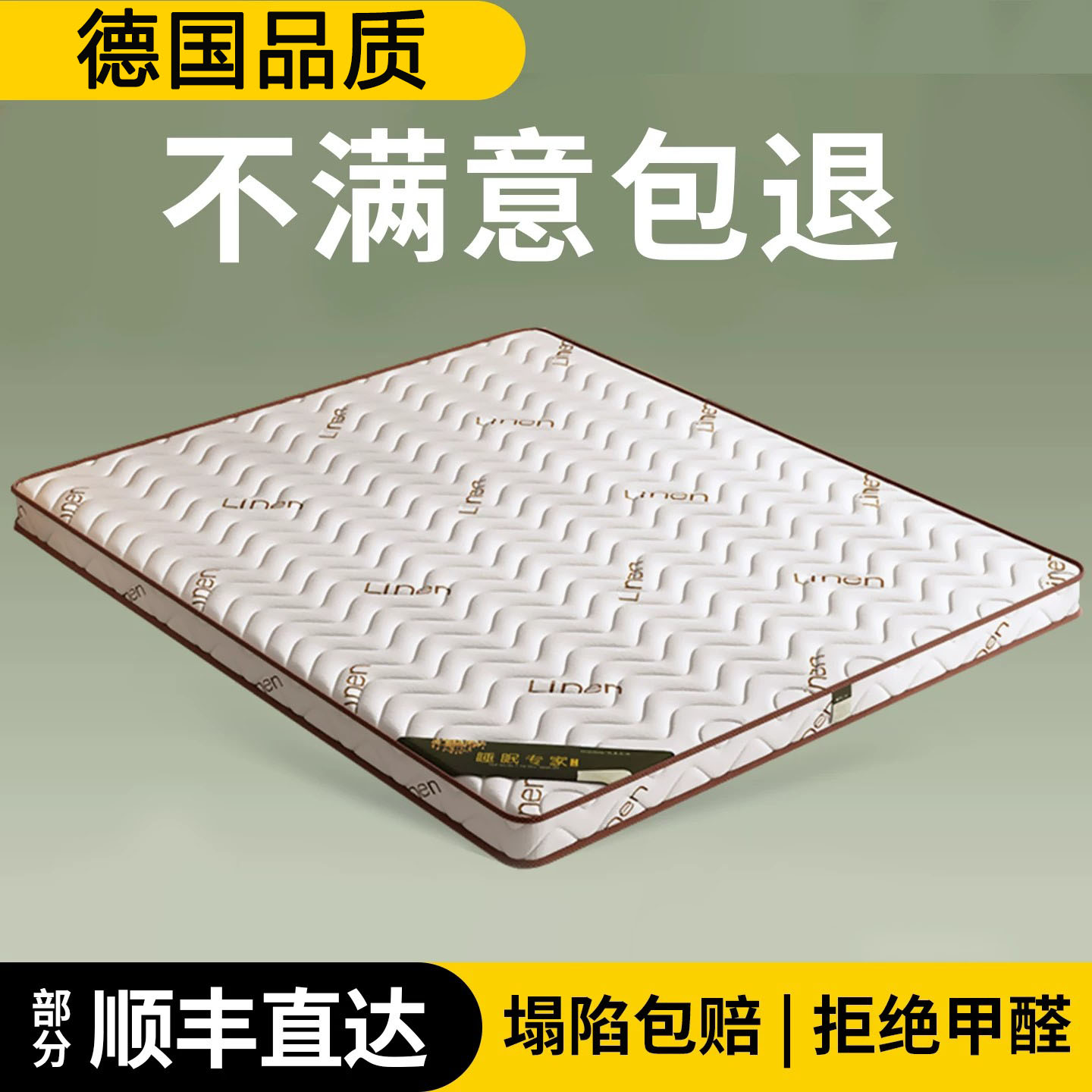 德国床垫椰棕垫护腰脊椎通用薄款