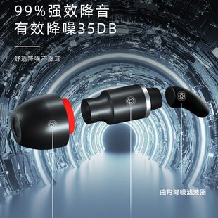 米度狗耳塞防噪音睡眠睡觉超级隔音侧睡专用晚上降噪静音不伤耳朵