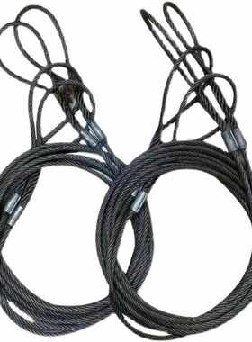 具丝绳钢工编头加机器压制钢丝绳不扎手吊手索具起重工具