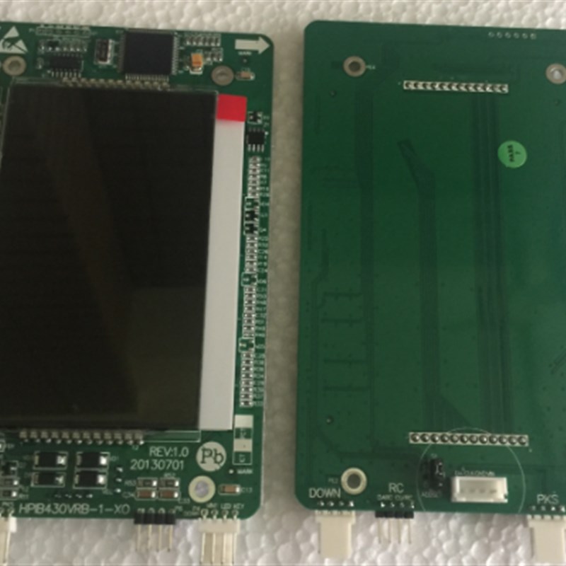 杭西奥电梯LMBS430-XO 蓝/黑屏 黄白字超薄液晶显示HPIB430VRB-1