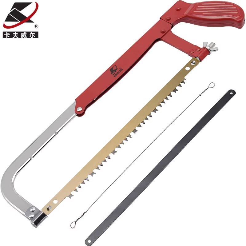 卡夫威尔 多用可调钢锯架园林木工锯钢丝锯手工锯带锯条 CU2635A
