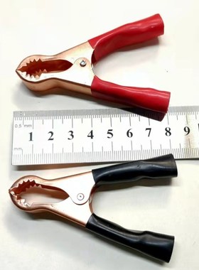 电瓶夹 鳄鱼夹 50A  10CM长大夹子 特价1元一只 红色黑色颜色可选