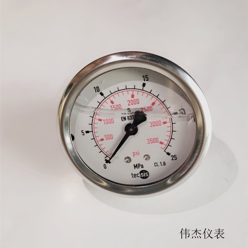正品德国tecsis轴向压力表液压油压表钻机拉管机海天注塑机25MPa