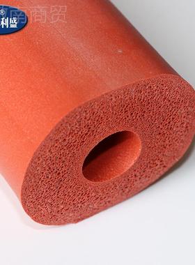 家胶IHR 发泡管食品级厂硅胶管耐高硅温密封圆条硅橡胶发泡管