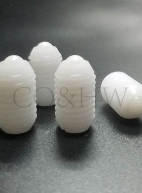 BNZN4/5/6/8/10/12 白色尼龙重载型球头柱塞全塑料波珠螺丝ZAN24