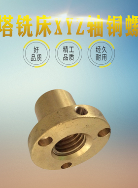铣床丝杆铜套 X轴丝杠铜套 y轴铜螺母z轴铜螺母炮塔 铣床丝杆铜套