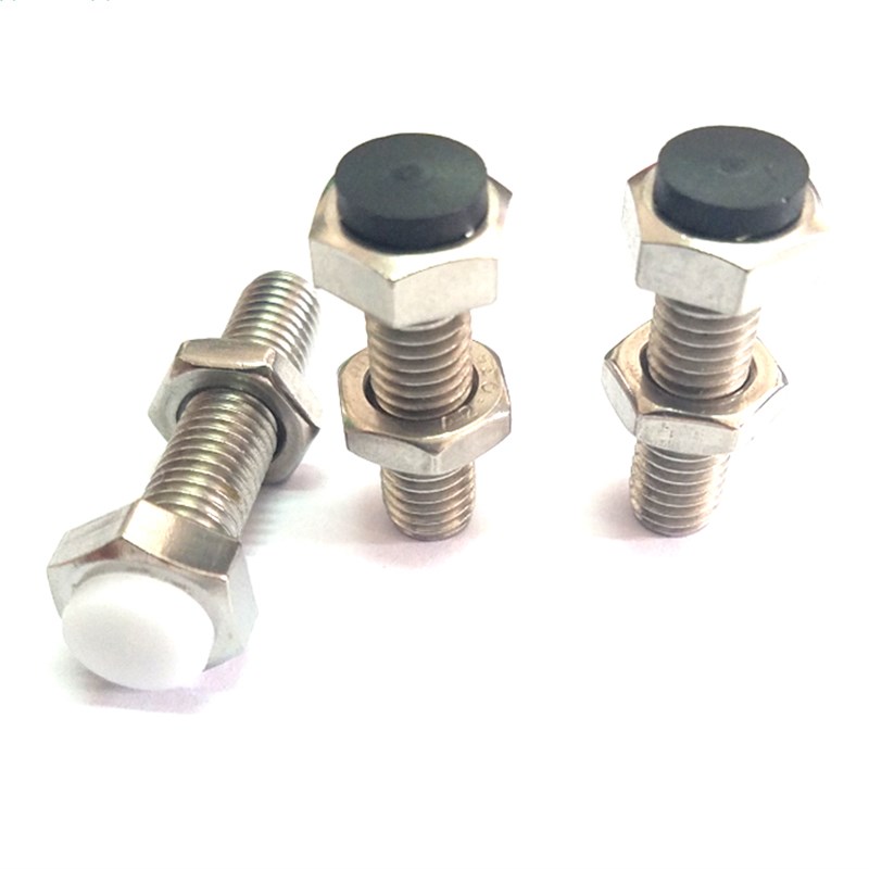带聚氨酯止动螺栓UST6/8/10-20/25/30/35/40缓冲限位螺丝定位螺丝