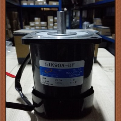 松岗电机 90W定速光轴电机 5IK90A-DF 轴径12mm 2800转 220V