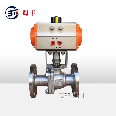 新品推荐厂家直销Q641F16PAT气动法兰不锈钢球阀DN15202532406580