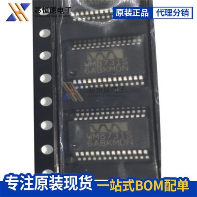 WM8731SEDS/RV WM8731SEDS WM8731S 编码器芯片 SSOP28 全新原装