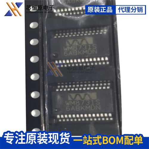 WM8731SEDS/RV WM8731SEDS WM8731S 编码器芯片 SSOP28 全新原装