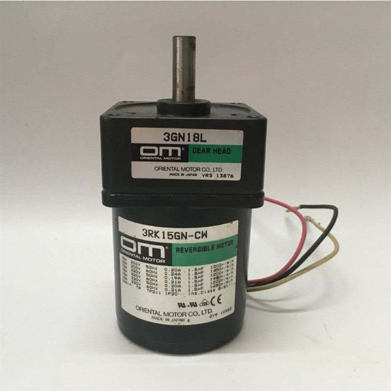 原装正品OM东方减速机3RK15GN-CW交流15W220V阻尼定速电机3GN18K