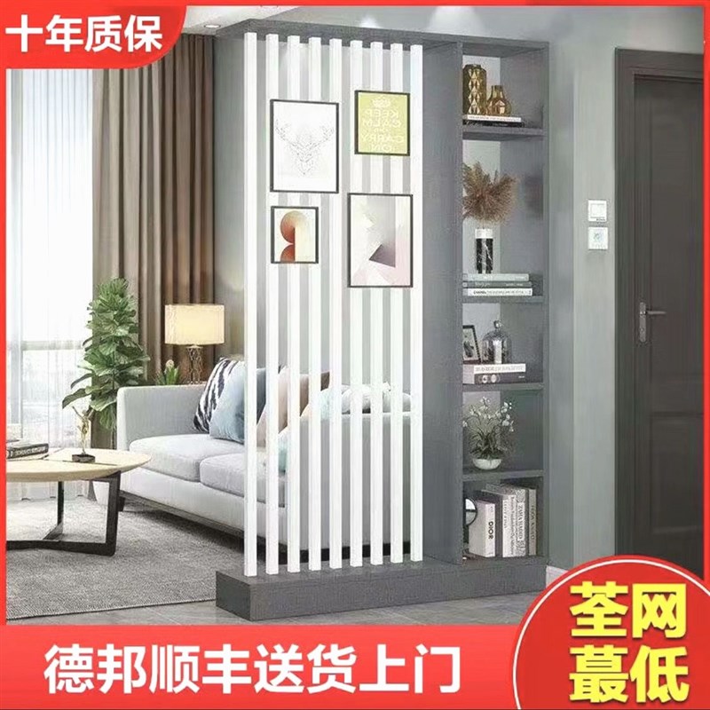 屏风隔断客厅遮挡入户门玄关柜简易置物架厨房客厅饭厅隔断柜定制