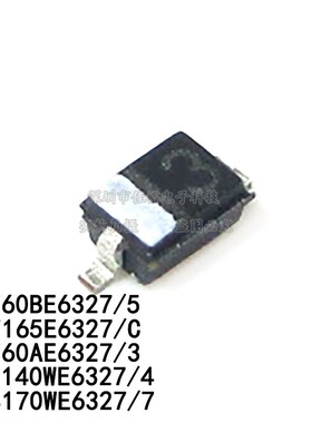 BAT60AE6327 丝印3 5 C  BE 165E 140W 170 SOD323 肖特基二极管