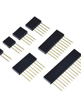 单排座针长11mm排母加长排母2.54间距2P/3P/4P/5P/6P8P10P12P15P